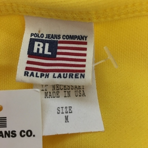VINTAGE Ralph Lauren Polo Jeans Sleeveless Top T-shirt Tee Tank Made in the USA - Picture 7 of 10